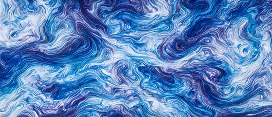 Fototapeta premium Twisted textures of waves and ribbons in majestic colors, abstract. Generative AI
