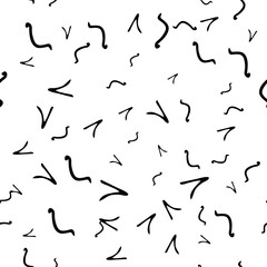 Seamless pattern with sketch squiggle