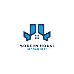 Modern house logo design inspiration Vector Design Templat