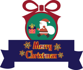 Merry Christmas icon, celebrating Christmas colorful icon vector  