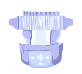 Diaper made of natural organic fiber textiles