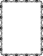 vector frames black on a white background