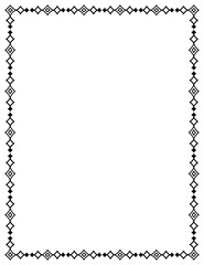 vector frames black on a white background