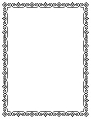 vector frames black on a white background