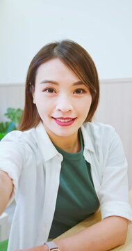 Vertical girl smiling portrait 
