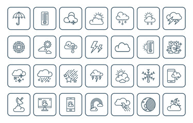 weather icon set design.