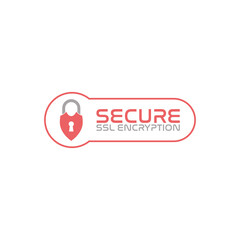 SSL secure https connection icon isolated on white background