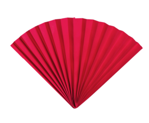 red Chinese fan