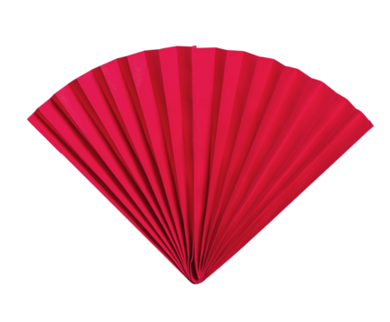 red Chinese fan