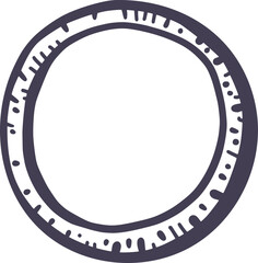 Onion bulb, cut. Sketch isolate on white background. Graphic vintage illustration. Farm food