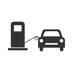 Gas station. Petrol power background vector ilustration.