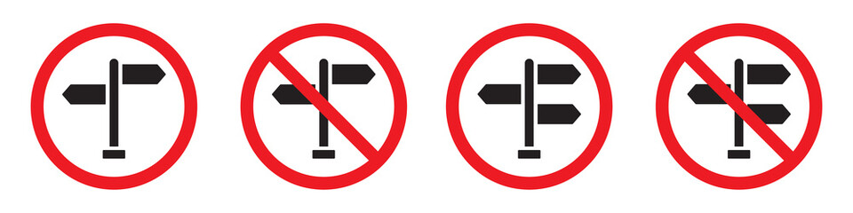 Traffic direction board icon. Signpost icon. Direction icon, vector illustration