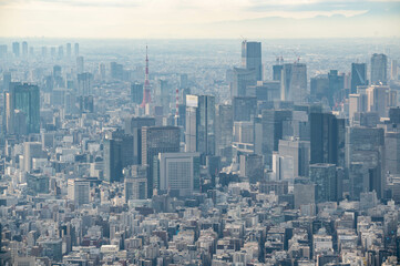 Fototapeta premium 東京都墨田区 東京スカイツリーから望む高層ビル群