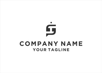 Initial Letter S Chat Bot Logo Design Vector