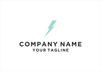 Electric Logo. abstract letter S lightning bolt logo design vector template