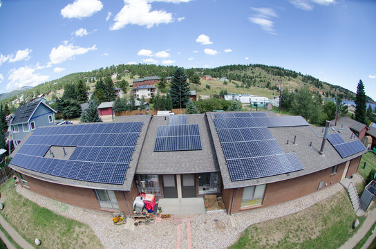 Solar array on assisted living facility.