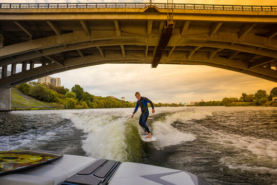 Autumn Wake surfing.