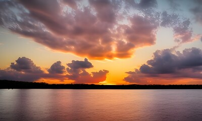Obraz premium sunset over the sea