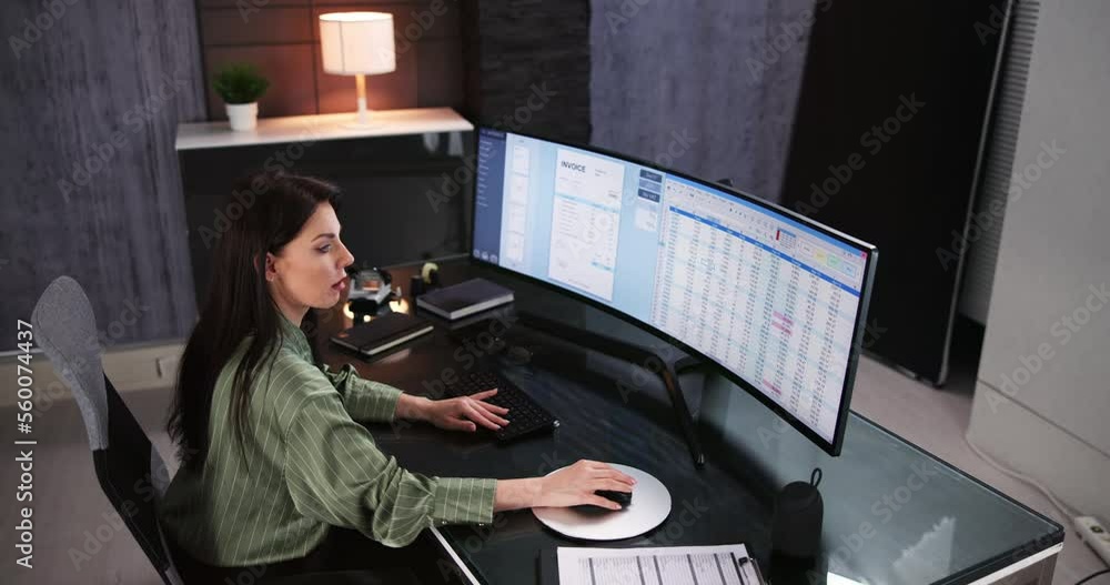 Poster account manager in office coding medical