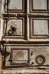 right door of the gate of Church of the Holy Sepulchre