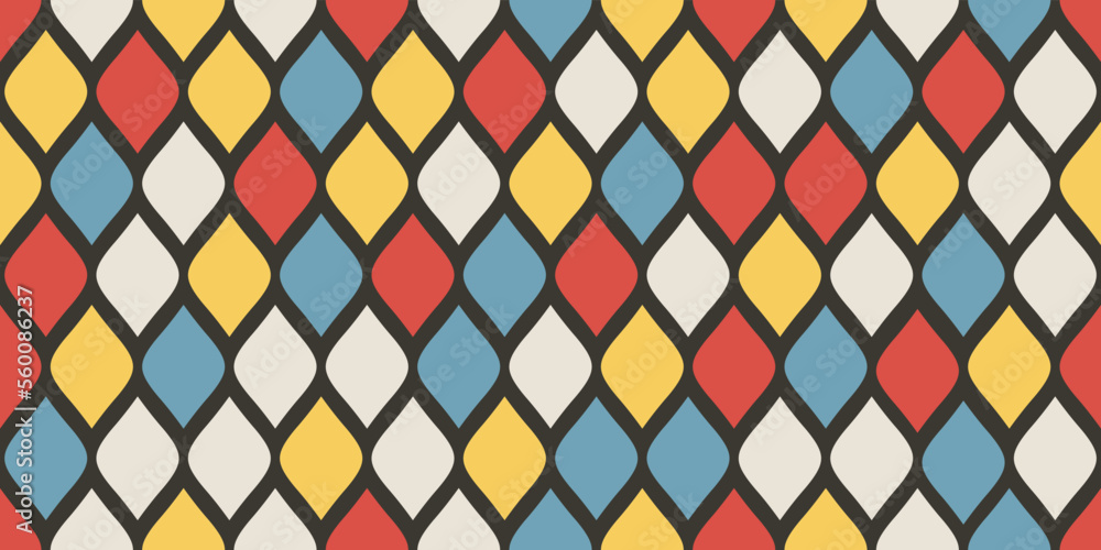 Poster abstract colored scales. texture of identical geometric scales, seamless pattern. vector print for w