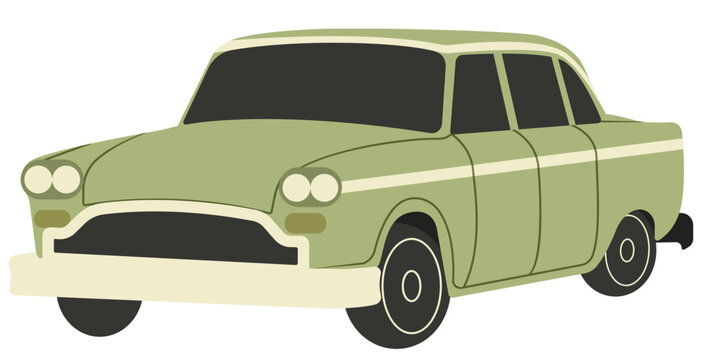 Green Retro Car