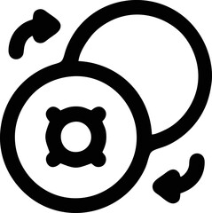 focus icon symbol in a white background, goal target icon symbol on the white background