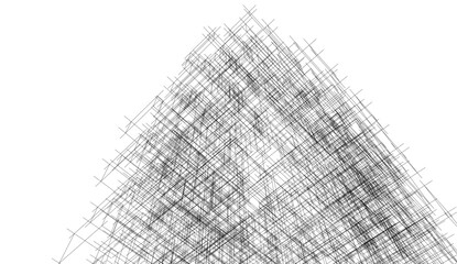 abstract architectural background 3d illustration