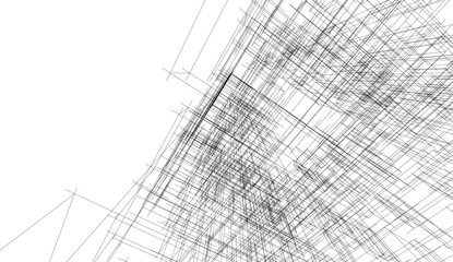 abstract architectural background 3d illustration