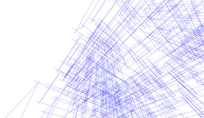 abstract architectural background 3d illustration