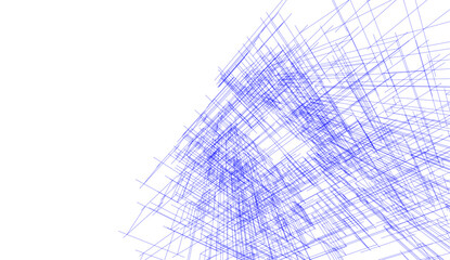 abstract architectural background 3d illustration