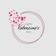 Creative Professional Trendy and Minimal Valentine's Day Logo Design, Love Heart in Editable Vector Format