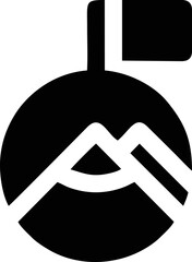 focus icon symbol in a white background, goal target icon symbol on the white background