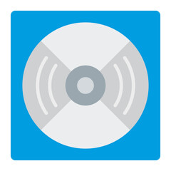 Compact Disc Flat Icon