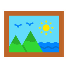 Painting Flat Icon