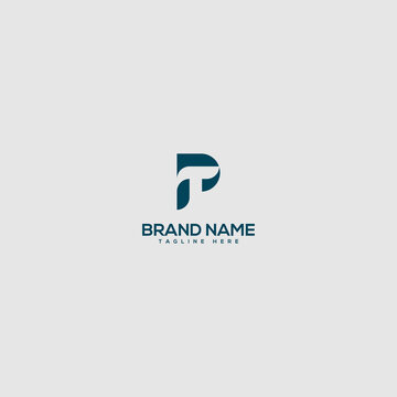 Creative minimal PT TP letter business logo initial based Monogram icon vector