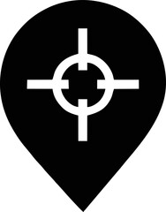 focus icon symbol in a white background, goal target icon symbol on the white background