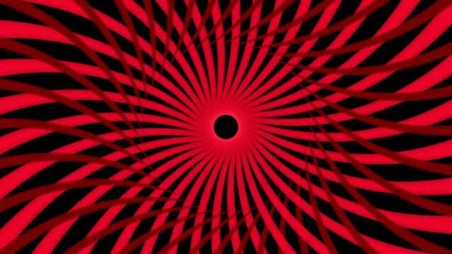 Psychedelic hypnosis trip video red and black