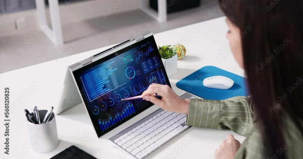 Poster Analyzing Data Graph And Dashboard