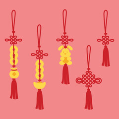 Chinese new year knot tassels