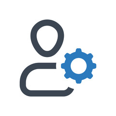 Account Setting icon - vector illustration . user, account, profile, setting, option, avatar, settings, configuration, manage, line, outline, icons .