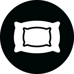 pillow glyph icon