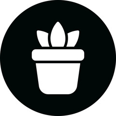 Plant Pot glyph icon