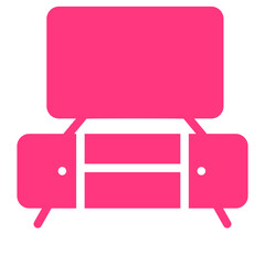 tv stand gradient icon