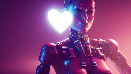 cyborg with heart
