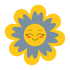 Groovy Flower Cartoon