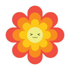 Groovy Flower Cartoon