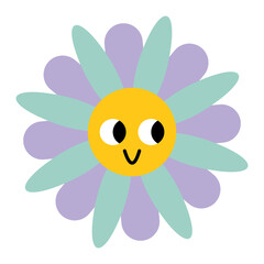 Groovy Flower Cartoon