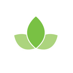 Green Leaf Icon Vector Illustrations