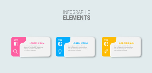 Business infographic template design icon 4 option or steps